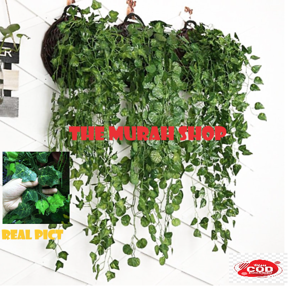 COD DAUN RAMBAT sintetis hiasan dinding hijang rak daun artificial monstera ivy anggur palsu/DAUN RAMBAT (1 SULUR/METER ) PLASTIK ARTIFICIAL ARTIFISIAL DEKORASI/DAUN RAMBAT PLASTIK IMITASI SIRIH GADING 100 DAUN ARTIFICIAL Terlaris