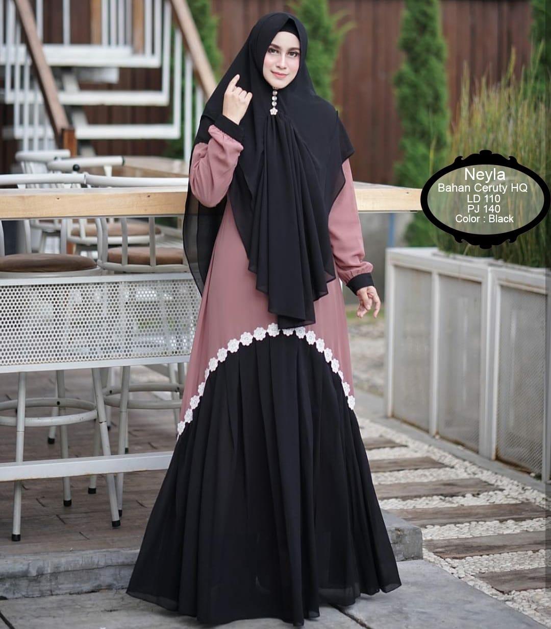 Review Busana Indonesia Gamis Syari Muslim Dress Hijab Muslimah