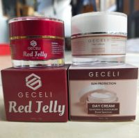 BPOM - Red Jelly - BISA COD Red Jelli Extra Glowing - GECELI RED JELLY ORI - BPOM - Paket Red Jelly Geceli - Red Jelly Geceli Krim Malam - Day Cream Geceli - Krim Siang Geceli - facial Wash Geceli - Sabun Wajah - Sabun Cuci Muka Sabun Muka Geceli