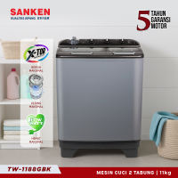 Sanken Mesin Cuci 2 Tabung 11KG TW-1188GBK