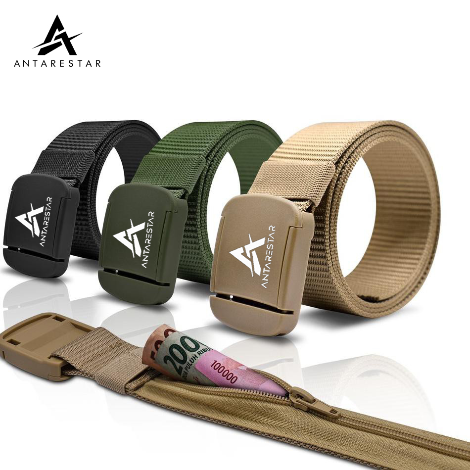 Antarestar Thắt Lưng Chính Thức Thắt Lưng Quân Đội Chiến Thuật Antarestar Cho Nam Thắt Lưng Chống Dò Kim Loại Vải Bố Nylon
