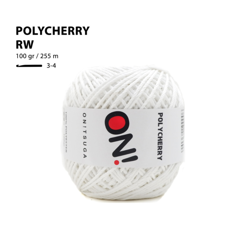 Decent Crochet Benang Rajut Polyester Polycherry Onitsuga