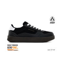 Aerostreet 37-44 Austin Coklat Tua Hitam Hitam - Sepatu Sneakers Casual