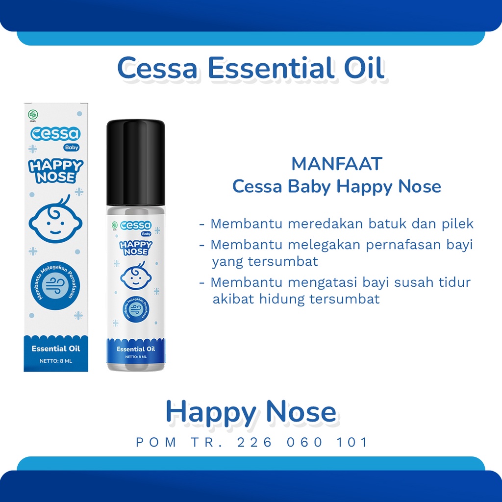 CESSA Baby Oil (0-3 tahun) Fever Drop Cough n Flu Lenire Bugs Away dan Immune Booster || Essential Roll On 8ml || Obat Batuk Pilek Bayi