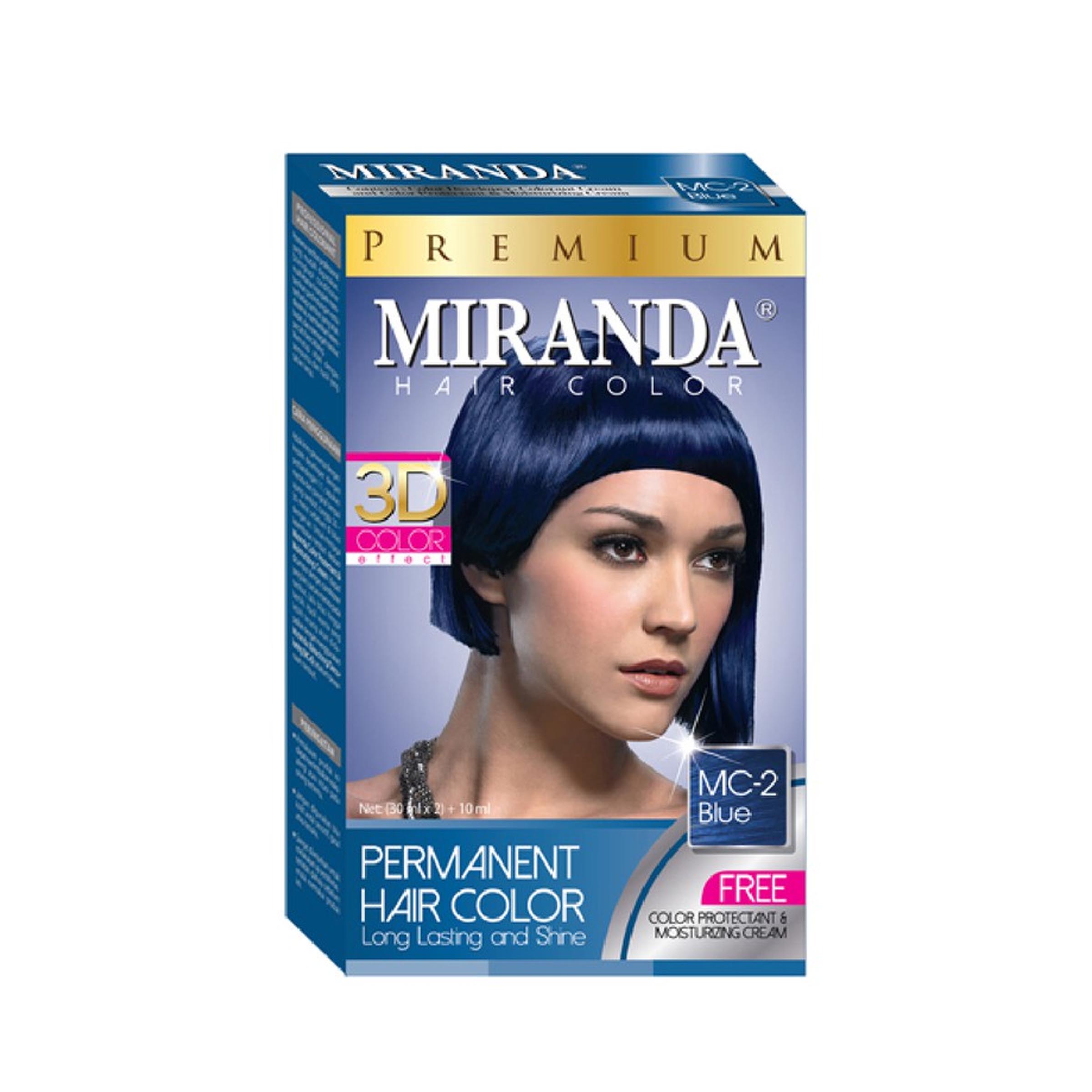 Miranda Premium Hair Color MC-2 Blue 30 ml / Cat Rambut Warna Biru