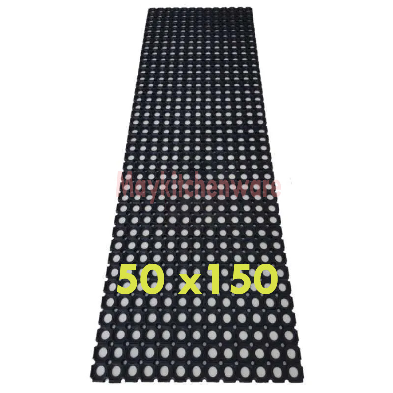 Karpet Karet Anti Slip 50 X 150 CM Keset Kompos Karpet Mushola Masjid Wudhu Masjid Kamar Mandi Anti Slip Toilet