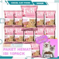 (ISI 10 PACK) Excel Kitten & Mother Excel Cat Food Makanan Kucing Paket Murah Mother Kitten