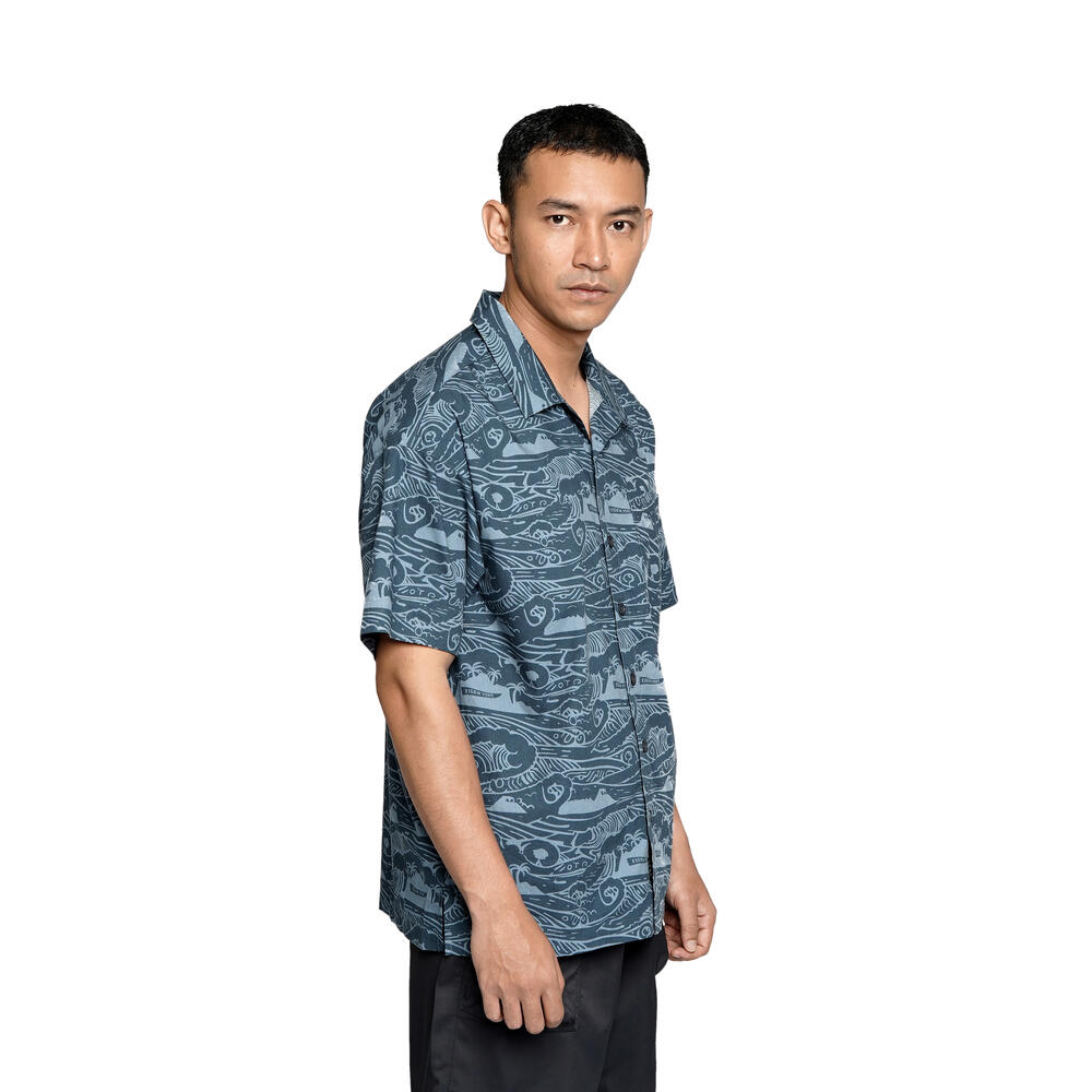 910010183 COASTICO SHIRT SS - BLU