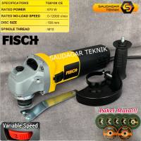 Mesin Gerinda Tangan 4 Inch Angle Grinder Fisch 4 Variable Speed