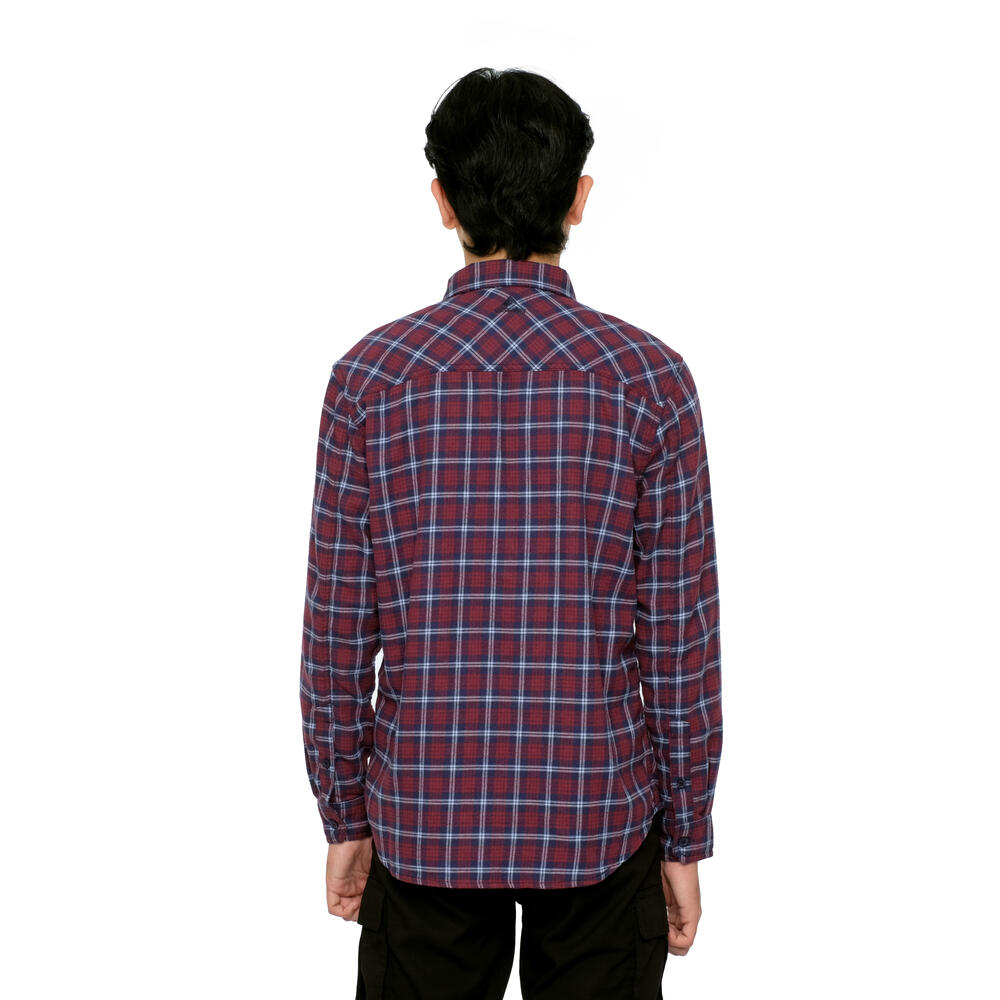 910010205 DESERT LINE FLANNEL SHIRT LS - RED
