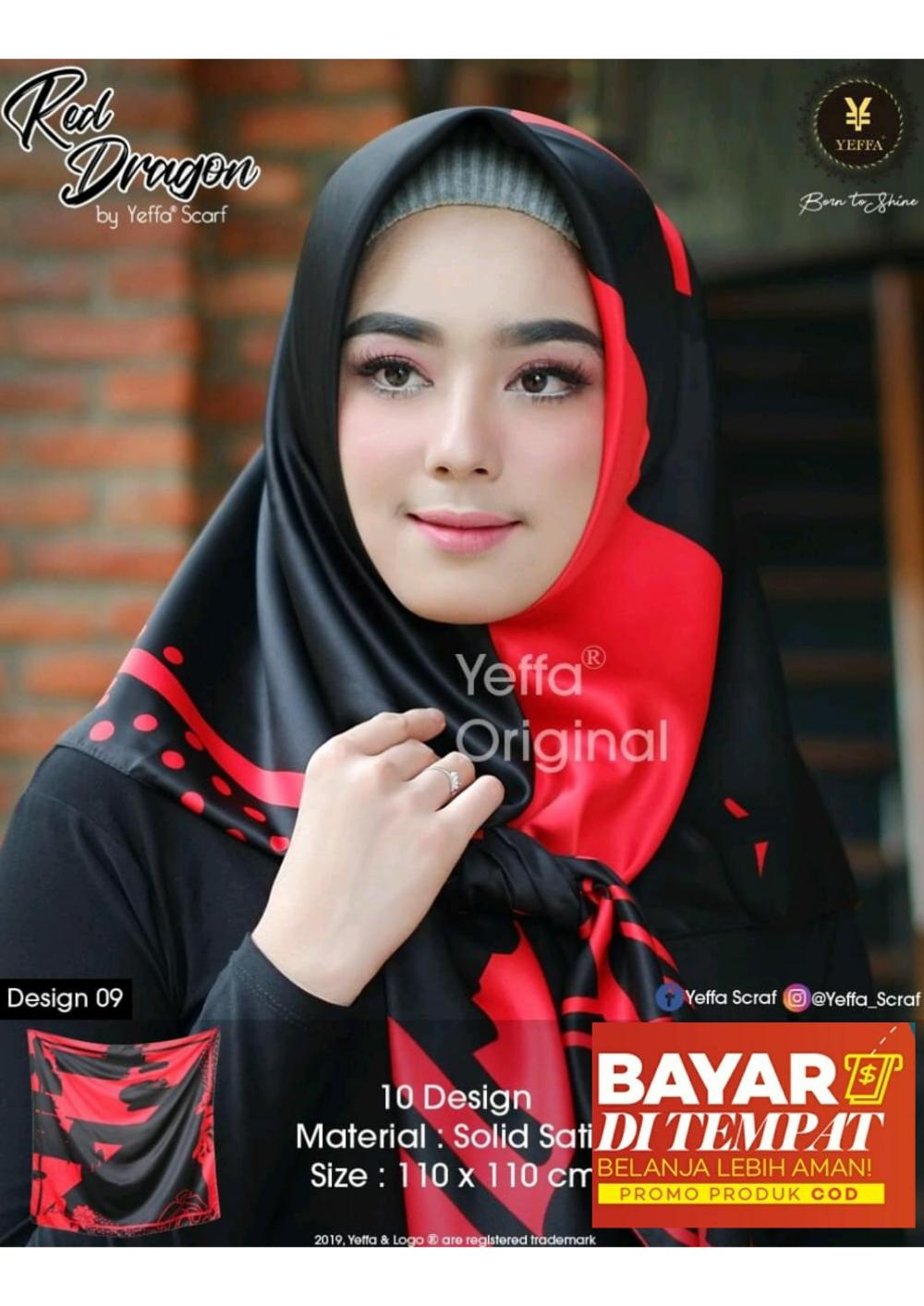 Review Hijab Krudung Segi Empat Red Dragon Bahan Material Solid Review Hijab Krudung Segi Empat Red Dragon Bahan Material Solid