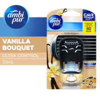 Ambi Pur Pengharum Mobil Vanilla Bouquet Starter Kit Ultra 7.5ml