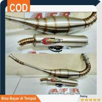 KNALPOT RACING CREAMPIE JOGJA NINJA R RR STAINLESS 150CC