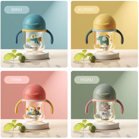 Botol Minum Bayi Gelas Anak Balita Training Cup Baby Sippy Cup NEW 250ml DAIMURA STORE