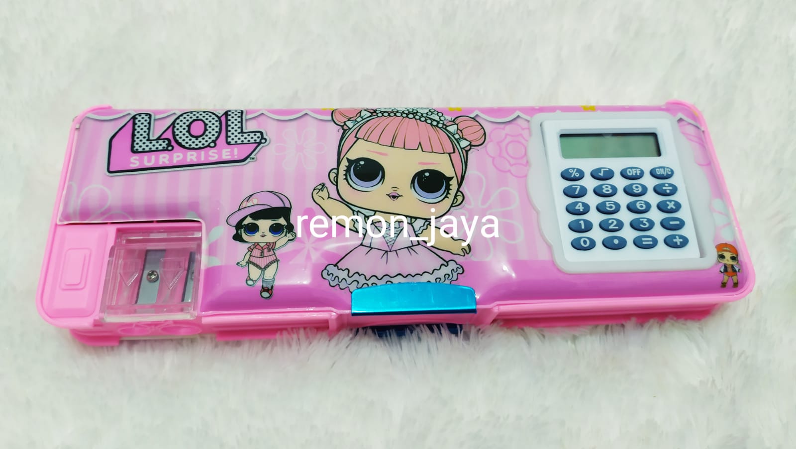 NEW KOTAK PENSIL KALKULATOR /TEMPAT PENSIL MAGNET MOTIF CEWEK COWOK