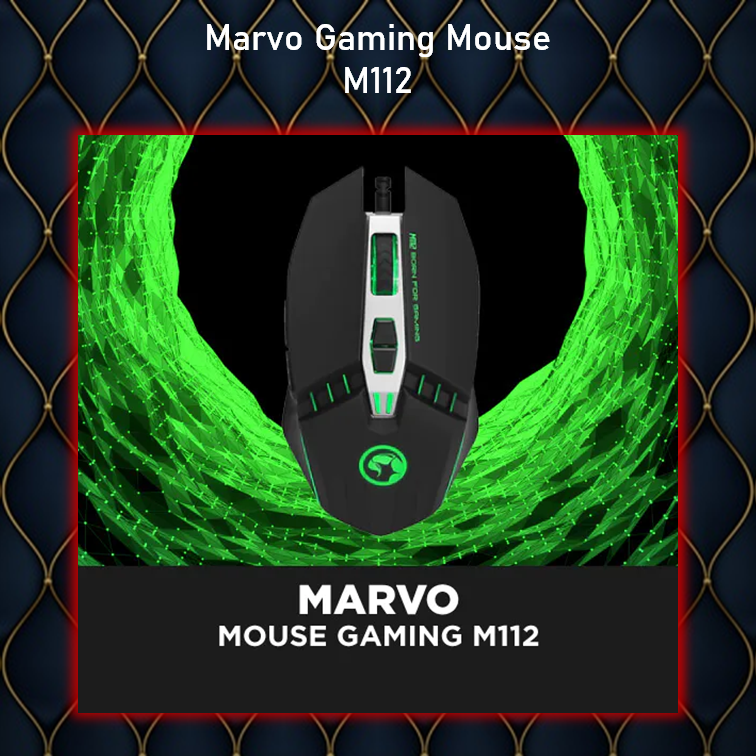 Mouse Gaming Marvo Scorpion M112 - 4000DPI Mouse Gaming