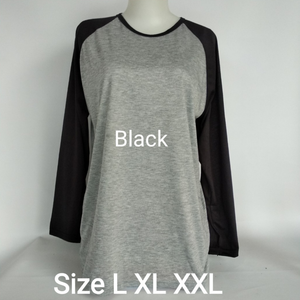 RAGLAN LENGAN PANJANG WANITA L XL XXL / RAGLAN POLOS MURAH raglan lengan panjang wanita l xl xxl / raglan polos