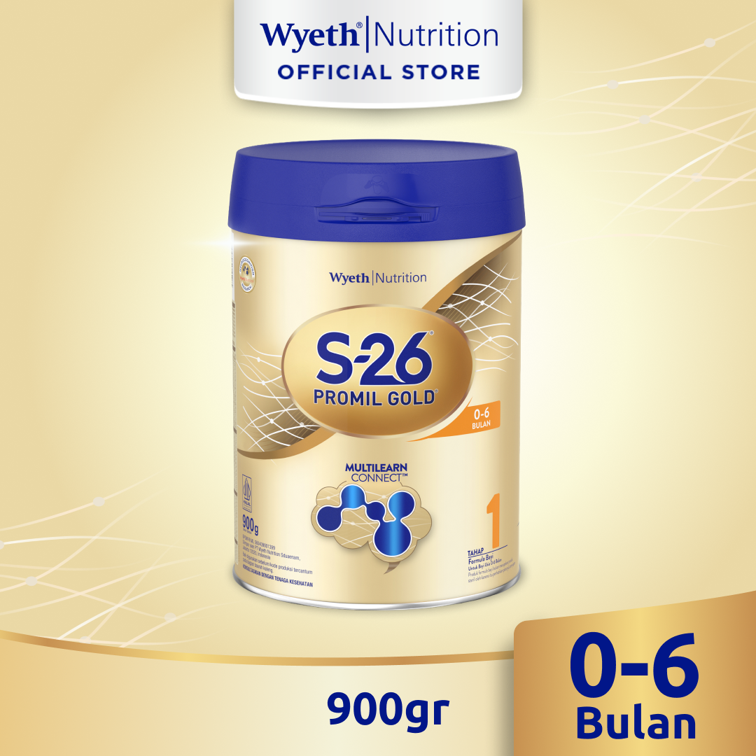 S-26 Promil GOLD Tahap 1 Susu Formula Usia 0-6 Bulan Kaleng 900gr