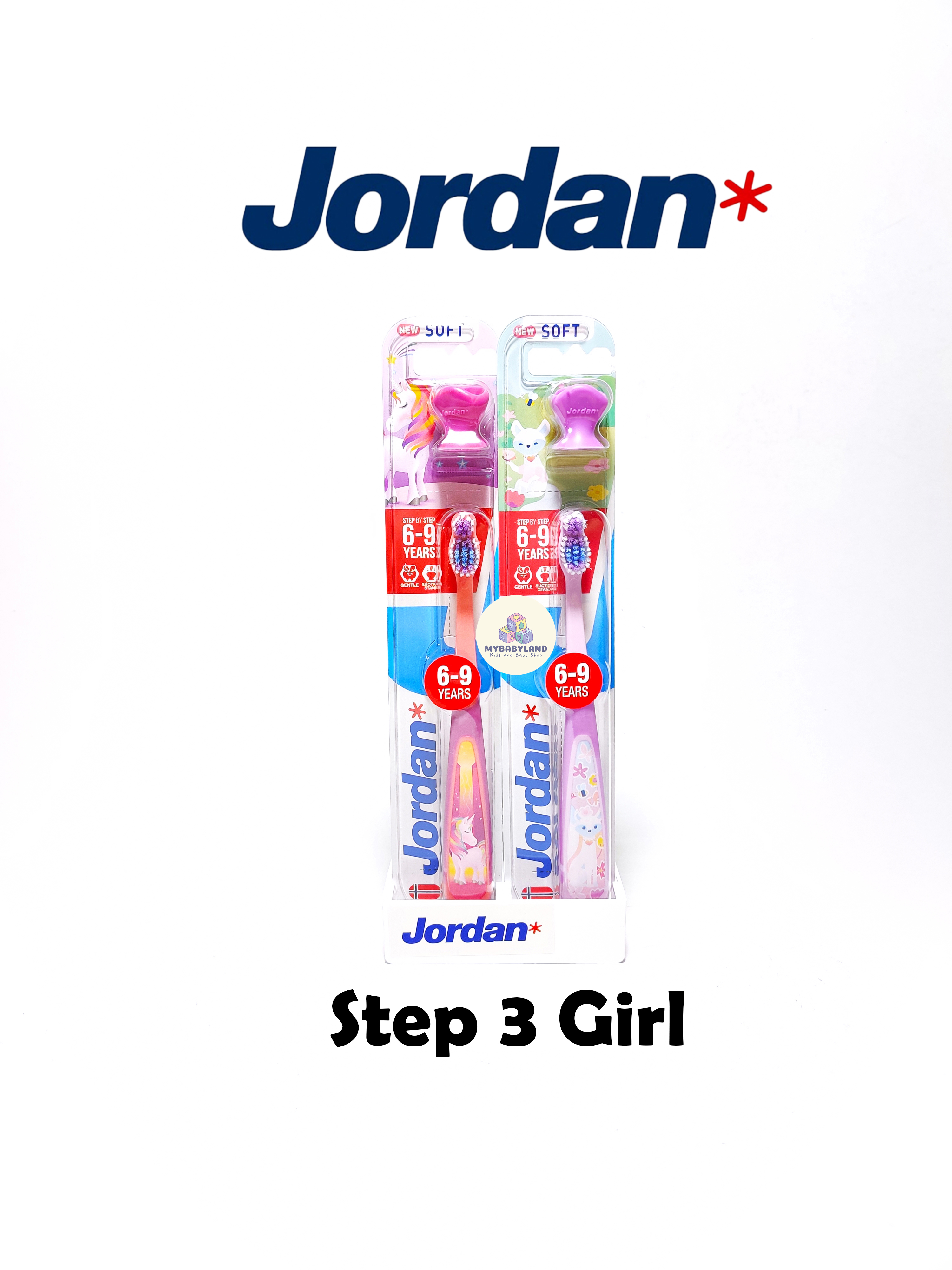 Jordan Toothbrush / Sikat Gigi Bayi / Sikat Gigi Anak-Anak | Oral Care | Step 1 | Step 2 | Step 3 | Buddy | Hello Smile | Lusty Bunny Sikat Lidah / Silicone Toothbrush Clear / Sikat Lidah Bayi