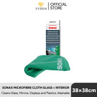 SONAX GREEN Microfiber Cloth Plus Interior and Glass 40 x 40 Lap Kaca Halus Tidak bikin Baret