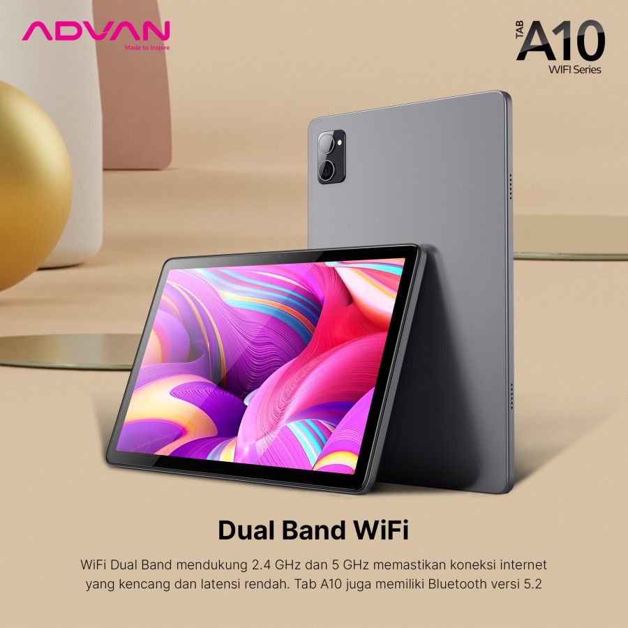 ADVAN TAB A10 Wifi ram 4GB internal 64GB 10.1" IPS Screen