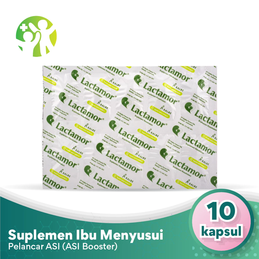 Lactamor 1 Strip x 10 Kaplet - Suplementasi untuk membantu melancarkan ASI