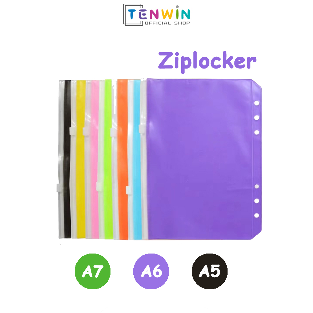 A7/A6/A5 6 Ring zipper ziplocker fullcolor binder