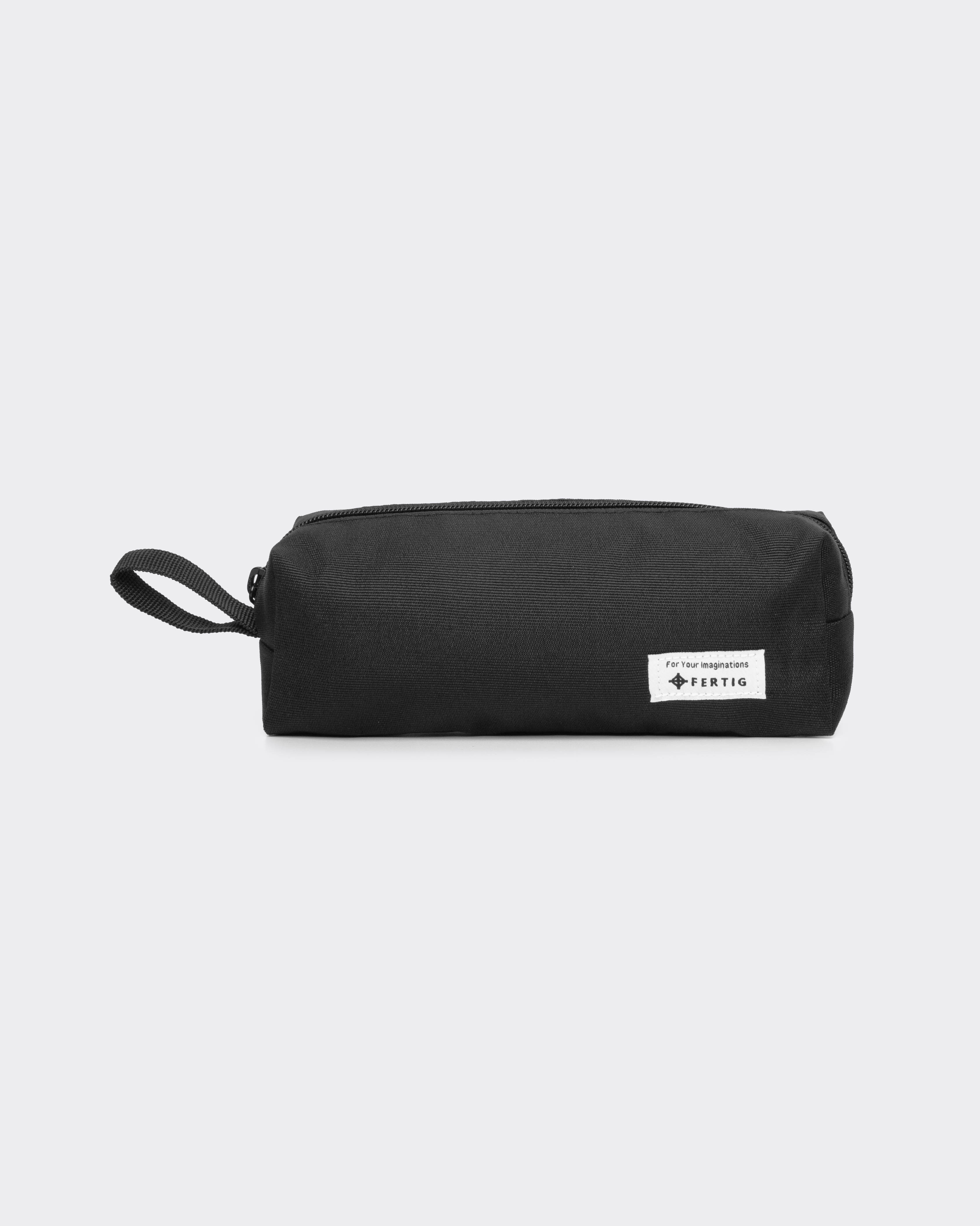 Fertig - Melbi Black - Pencil Case - Tempat Kotak Pensil - Cocok Untuk Perlengkapan Sekolah/Kantor