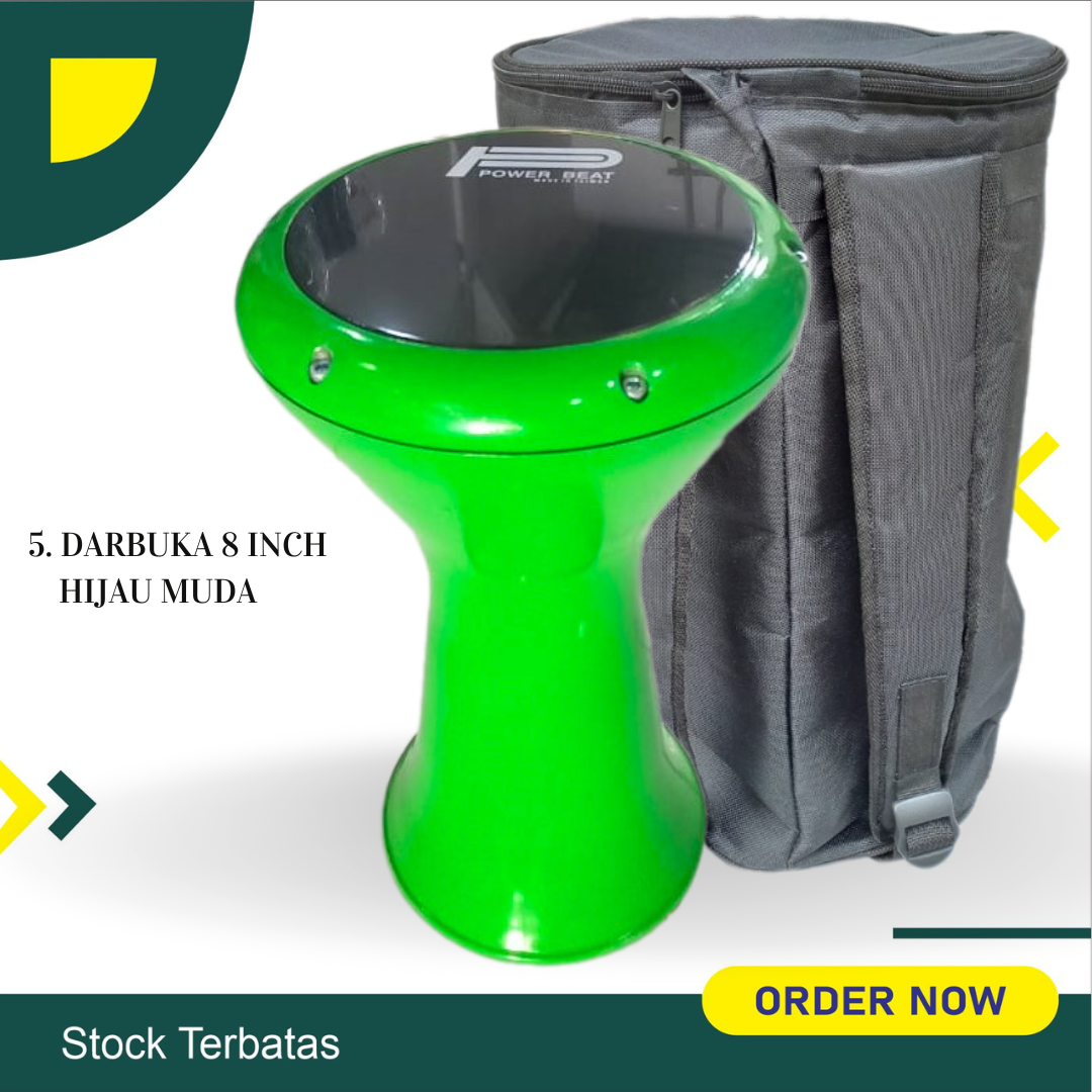 Darbuka Hadroh asli ukuran 8 Inch