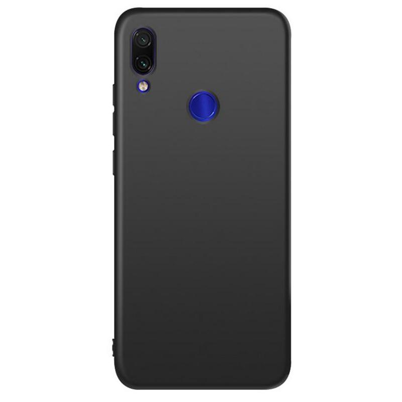 Silikon Soft Case Doff hitam/Silikon Hitam Polos Untuk Xiomi Redmi Note 7/Note 7 Pro silikon soft case doff hitam/silikon hitam polos untuk xiomi redmi note 7/note 7 pro
