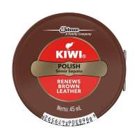 Semir Sepatu Kiwi Paste  Shoe Care Polish - Coklat Brown 45ml