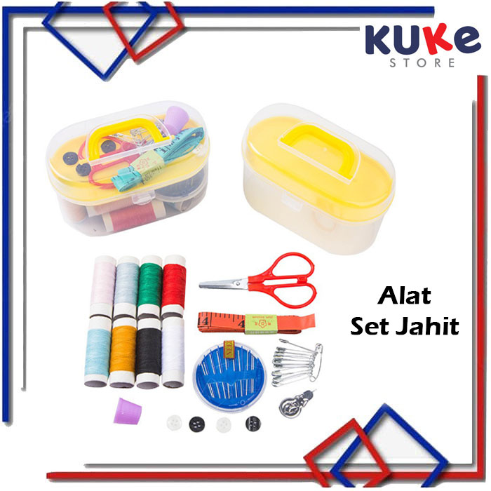 KUKE Sewing Kit Box / Alat Set Jahit Isi 8 Benang / Alat Jahit / Set Alat jahit set peralatan
