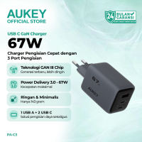 AUKEY GaN Charger 67W 3 Port USB C Fast Charging Laptop Macbook iPhone Samsung Adaptor PA-C3