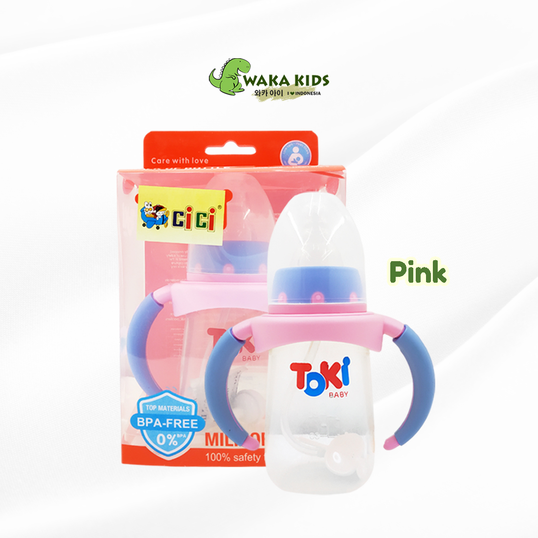 Botol Susu Bayi Grip Handle dengan Gravity Ball BPA Free 150ml Venhs Toki 937 Wakakids