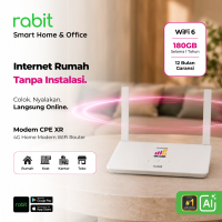 RABIT CPE Modem Wifi Router 4G LTE Indosat Hifi Air - Router Wifi 6 USB Type C Sim Card Free Kuota Internet Data