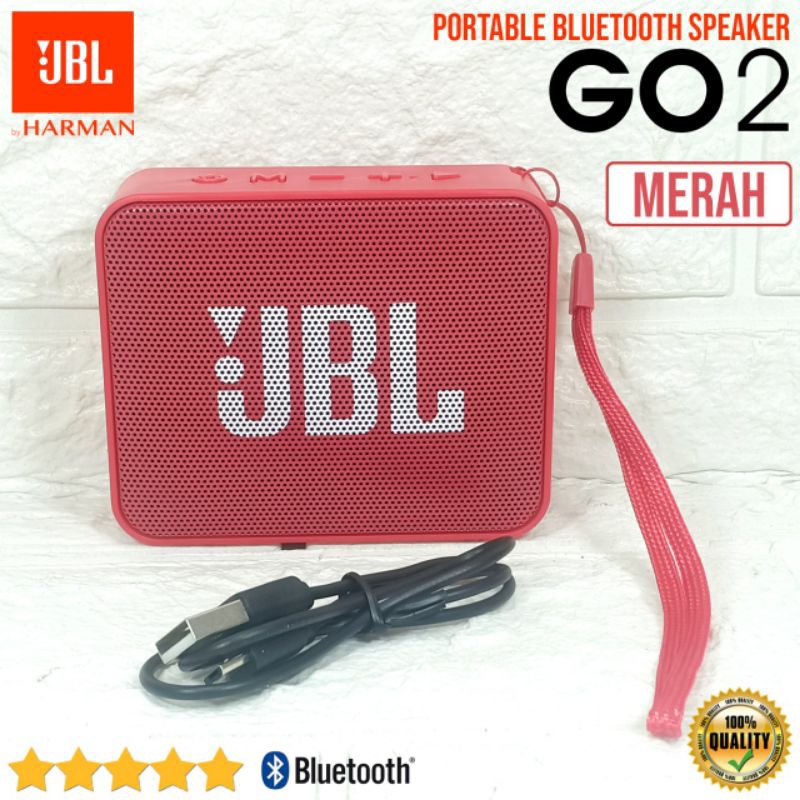 BISA COD Speaker Bluetooth Portable JBL GO Super Bass Waterproof  Salon Mic Speaker Bluetooth Mini Karaoke Aktif Wireless Portable Speker  Aktiv