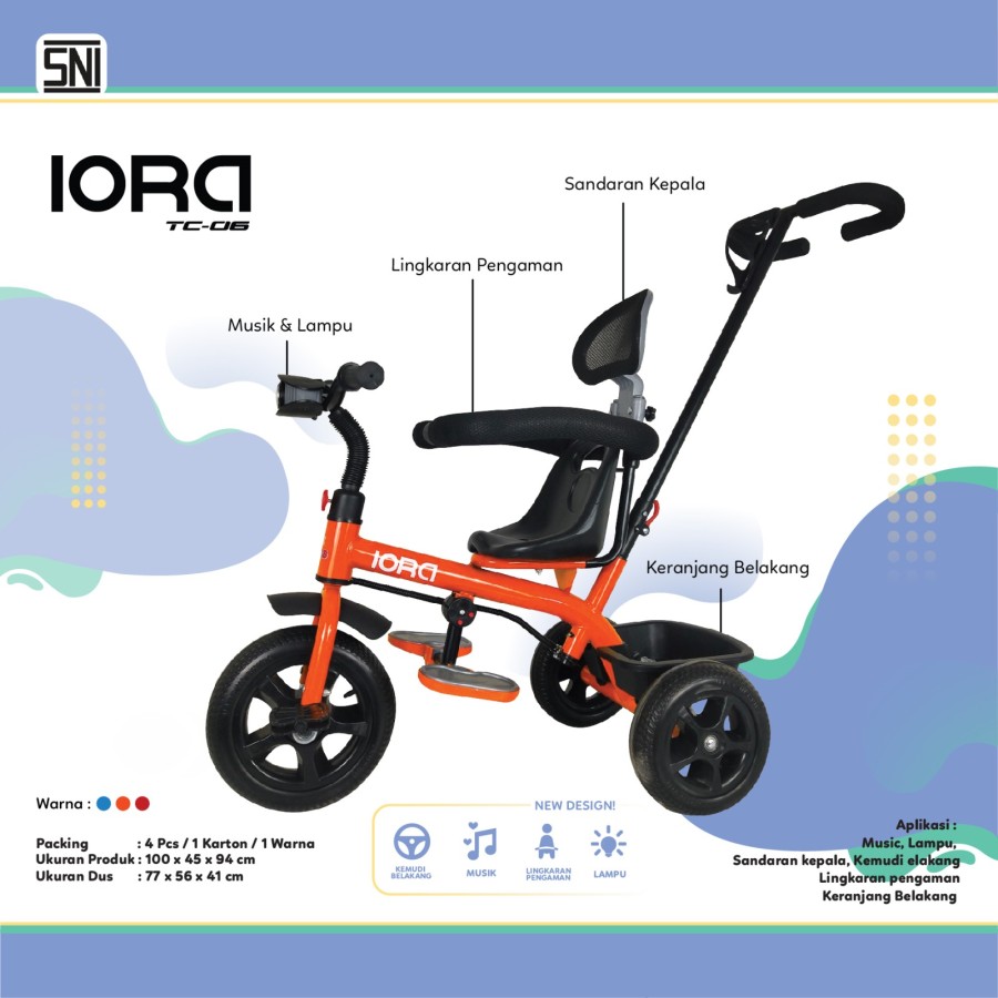Stroller Stroler Kereta Dorong Lipat Bayi Anak Kecil SWIRE IORA PMB