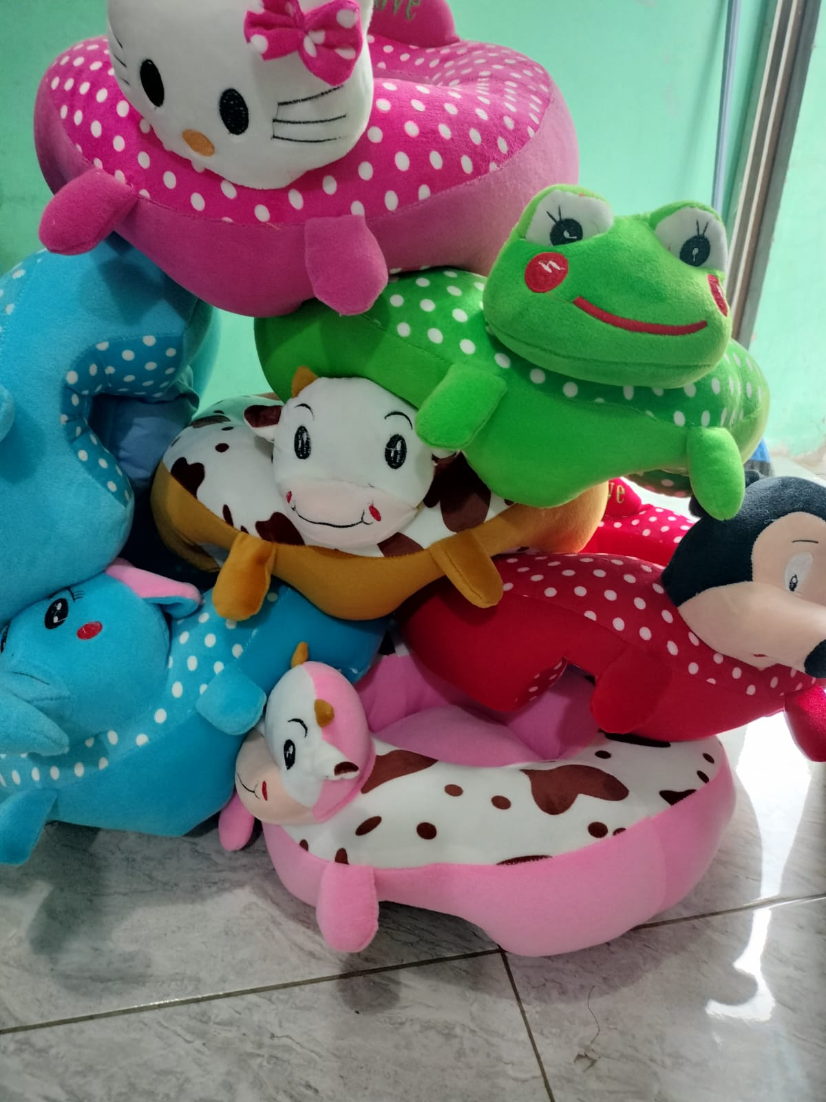 SOFA BAYI KARAKTER LUCU//SOFA UNTUK BELAJAR DUDUK BAYI