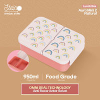 STEIN Lunch Box - Snack Box Mini/Small - Kotak Makan/Kotak Camilan 2 Sekat 950ml