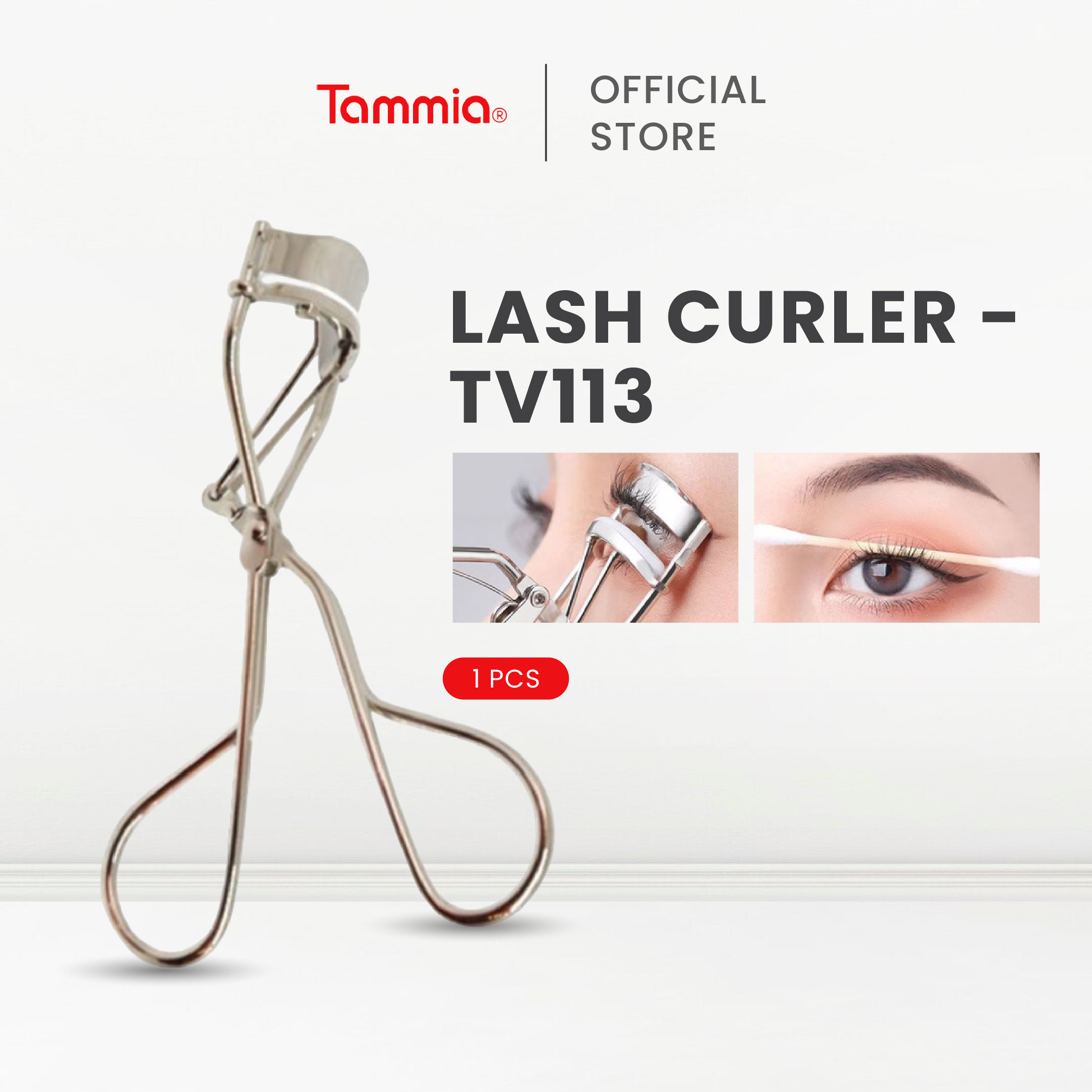 Tammia Eyelash Curler TV113 Silver penjepit pelentik jepitan vini bulu mata