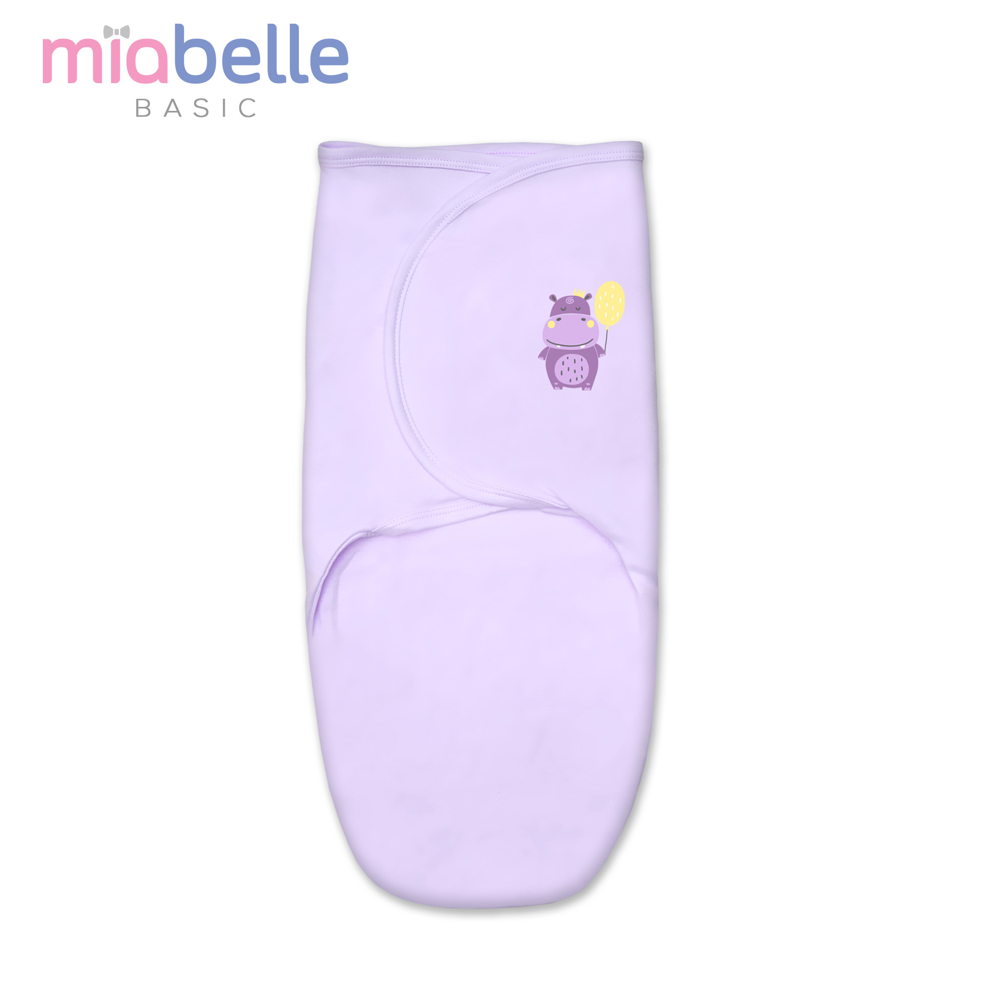 Miabelle Bedong Bayi INSTANT - Velcro Snap Swaddle Selimut Kaos