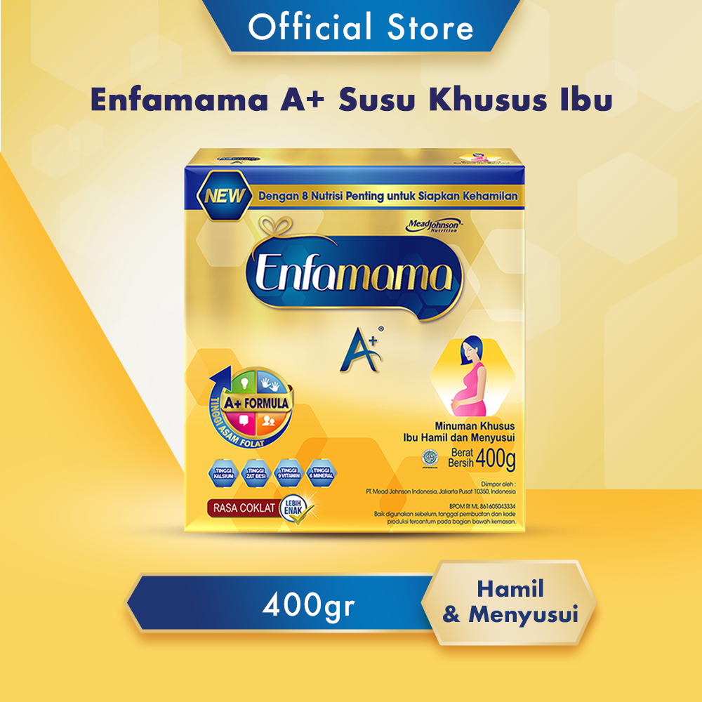 Enfamama A+ Cokelat 400 gr - Susu Ibu Hamil dan Menyusui