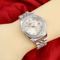Paket Box Exclusive + Paperbag + Krtu / Jam Tangan Bonia Bulat Permata 4556 VA-669DA / Jam Tangan Fashion Wanita Tali Rantai Diameter 36 cm