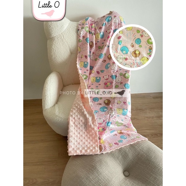 BAMBOO COTTON Selimut Anak Minky Dot selimut anak katun bambu