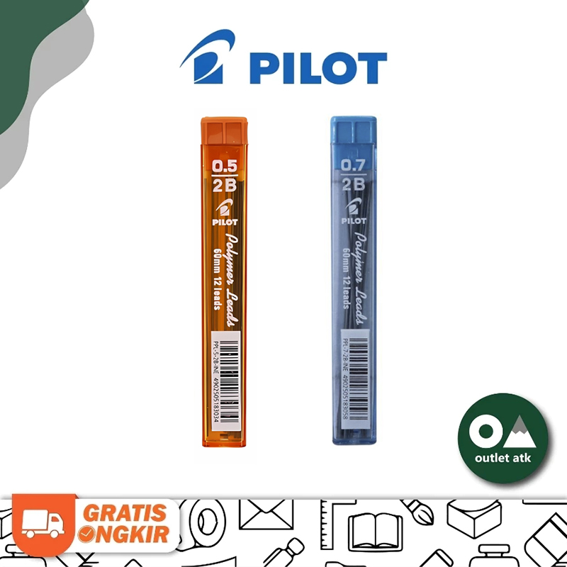 Isi Pensil Mekanik 2B Pilot PPL-5 0.5mm / Refill Mechanical Pencil Jepang Asli