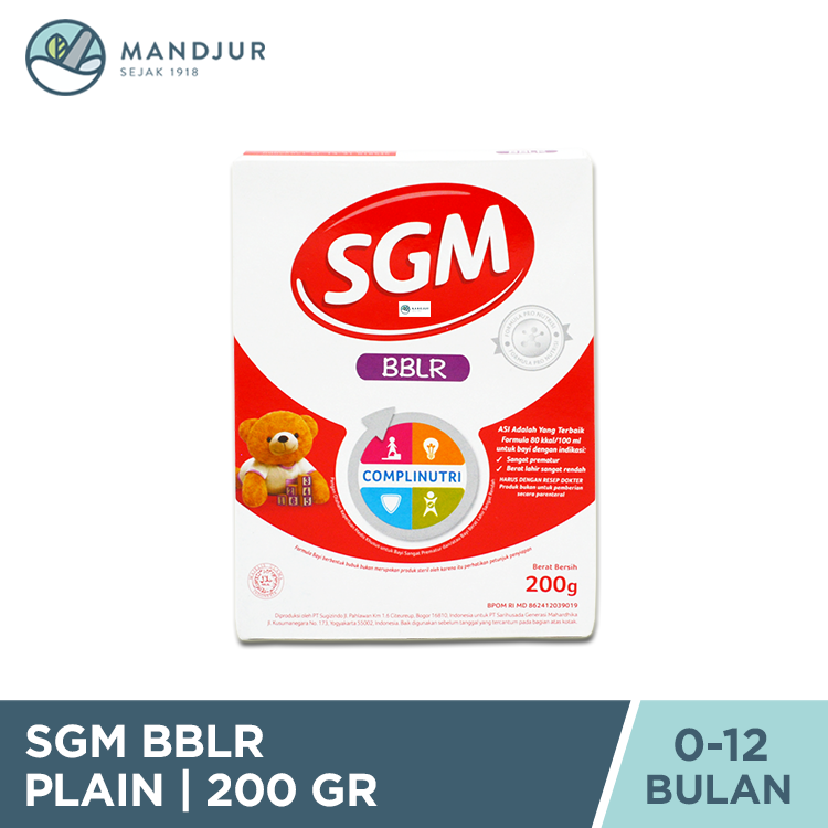 SGM BBLR Susu Formula Bayi Prematur dan Berat Lahir Rendah 200 Gr