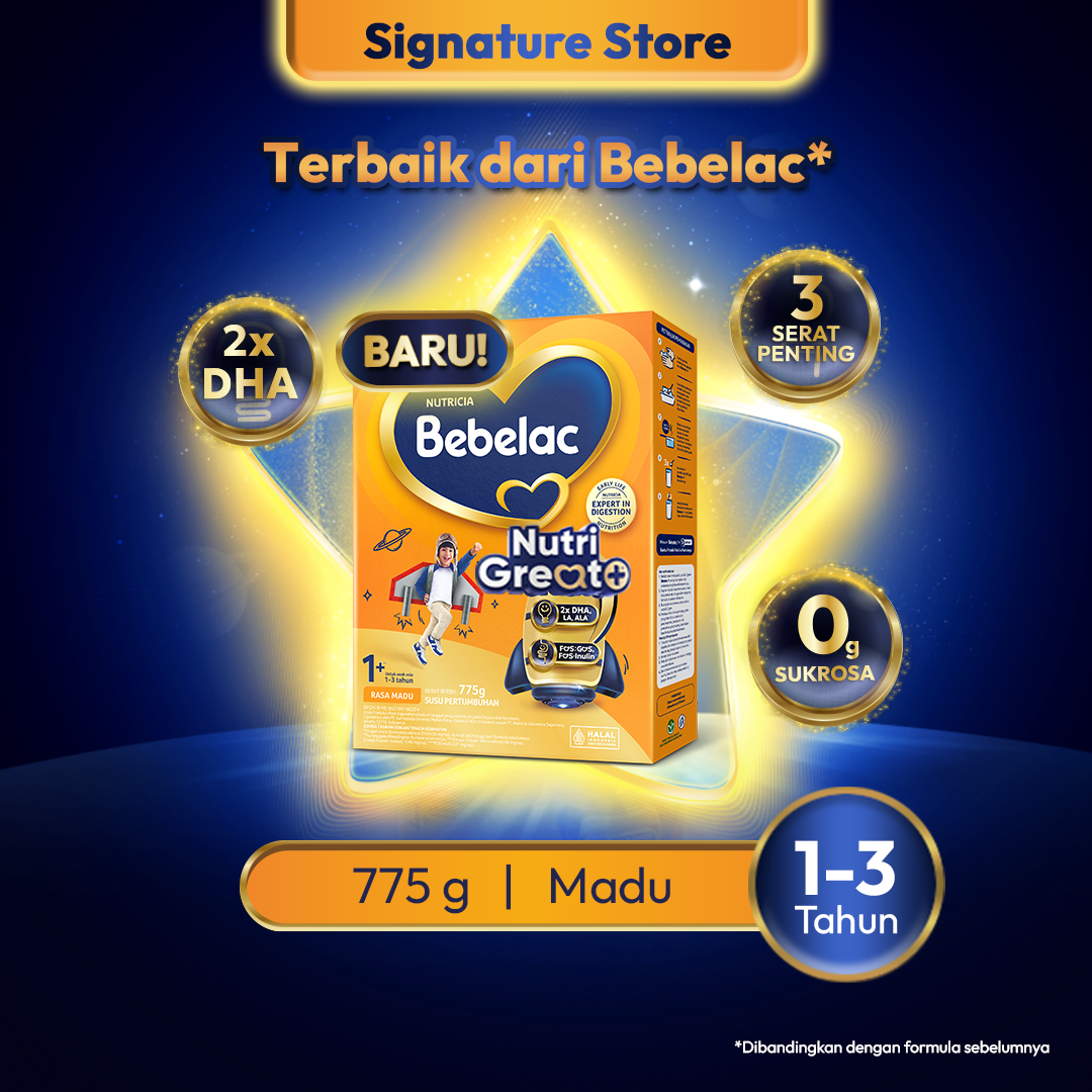 [BARU] Bebelac 1+ (1-3 Tahun) Madu 775gr Susu Pertumbuhan Bubuk