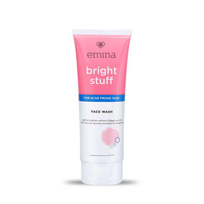 Emina Bright Stuff Acne Prone Face Wash 50 ml/ 100 ml / Sabun muka lembut / Gentle Wash / Pembersih Wajah