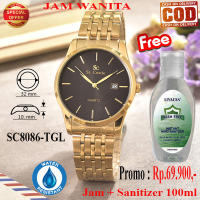 Jam Tangan Wanita Kasual SC-RT-88035L-TH/SC8086-L-TGL-WANITA-Stainless Steel-4U