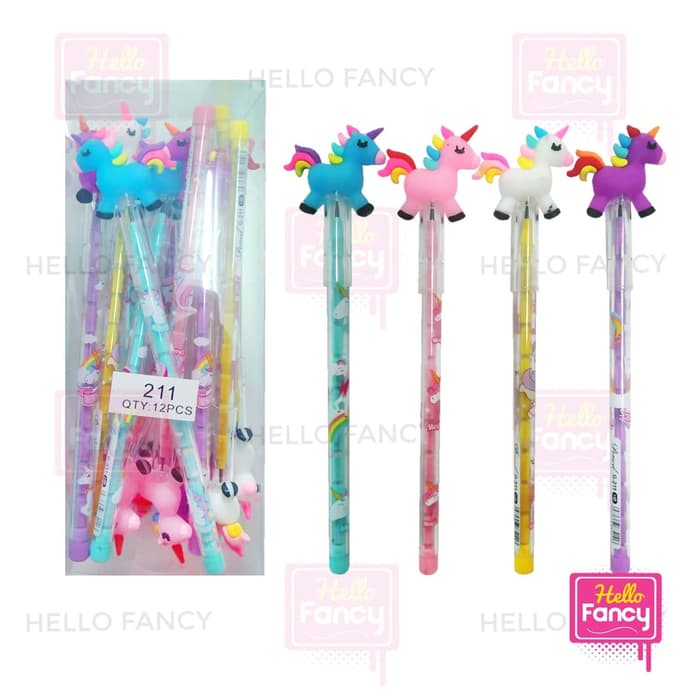 PENSIL BENSIA KARAKTER UNICORN UNTUK ANAK G-211 Hello Fancy pensil bensia karakter unicorn untuk anak g-211 hello fancy